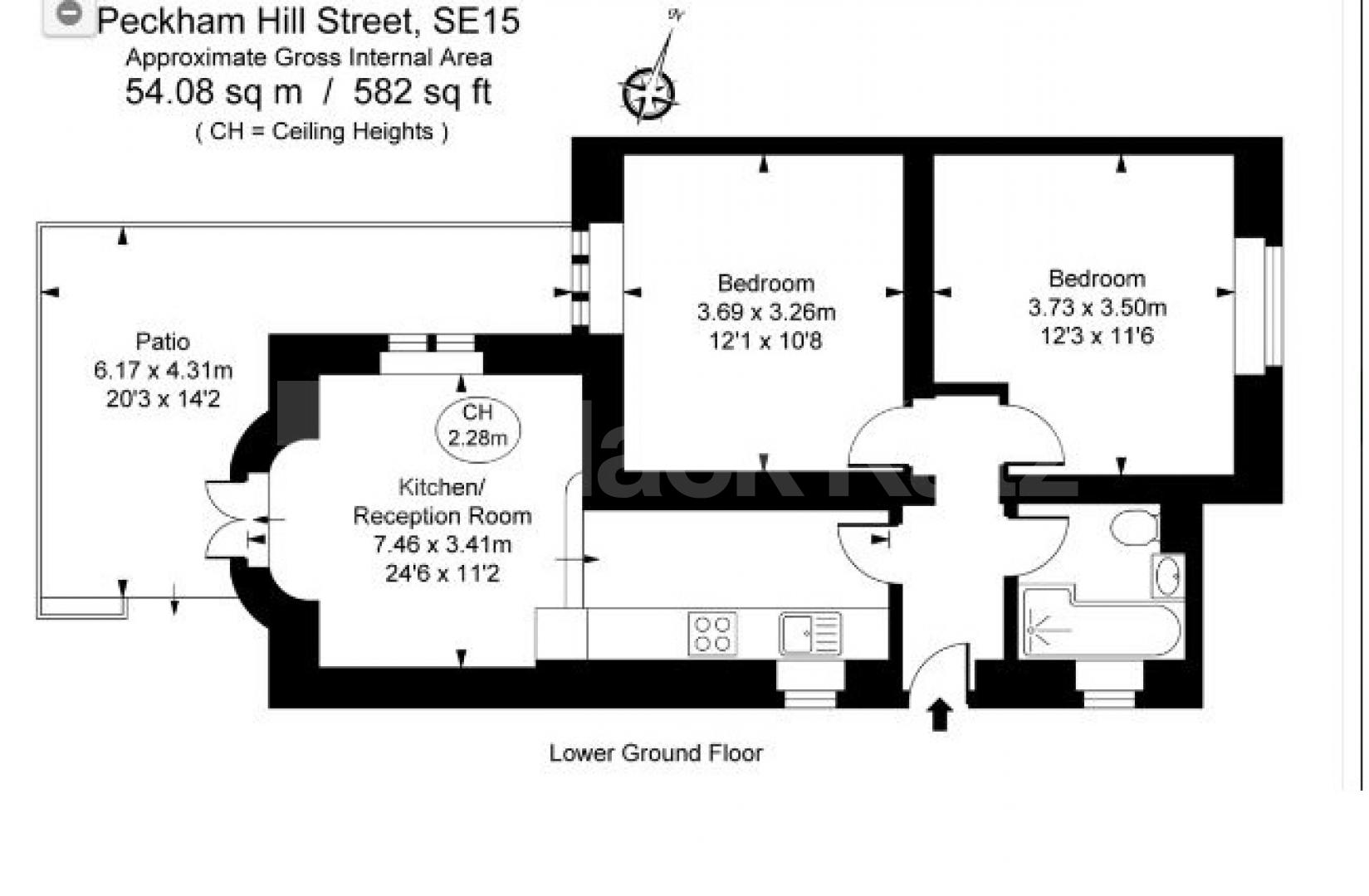 			NEW INSTRUCTION, 2 Bedroom, 1 bath, 1 reception Apartment			 Peckham Hill Street SE15, Peckham 